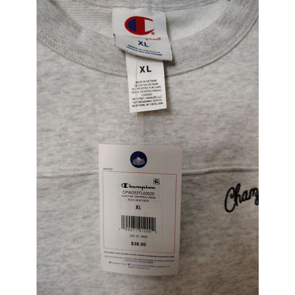 Champion Women's Cropped Crew Sweatshirt XL - Picture 8 of 12